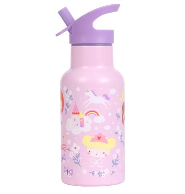 A Little Lovely Company nerezová láhev na pití, 350 ml - princezny