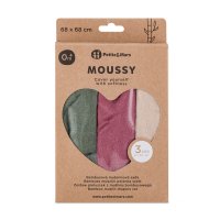Petite&Mars Sada plen bambusová mušelínová Moussy 68 x 68 cm Botanic Tones 3 ks