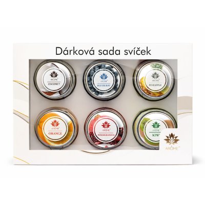 ARÔME Dárková sada vonných svíček Fruit