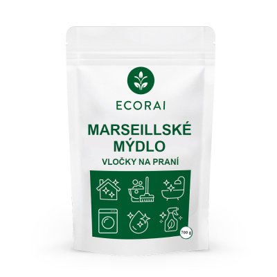 Ecorai Marseillské mýdlo, vločky na praní, originál 700 g