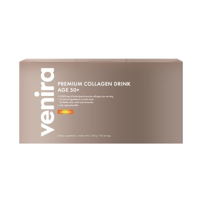 Venira Premium kolagenový drink pro vlasy, nehty a pleť 50+ multivitamin 30 sáčků