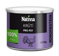 Nativia konzerva krůtí svalovina 400 g