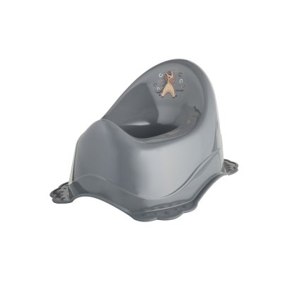 Maltex Nočník protiskluzový s hudbou Koník Minimal - steel grey
