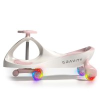 Milly Mally Gravitační vozítko GRAVITY se svítícími LED koly – krém, růžové
