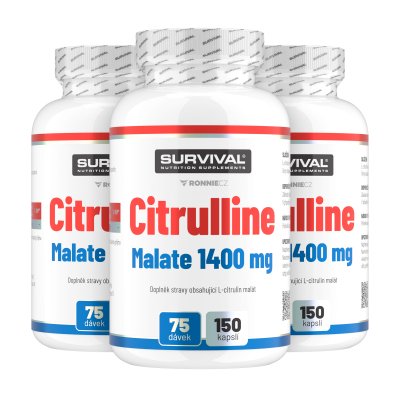 Survival Citrulline Malate 1400 mg AKCE 2+1 ZDARMA