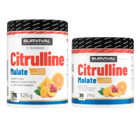 Survival Citrulline Malate - akce 525 g Mango-Pomeranč + 210 g Mango-Pomeranč ZDARMA