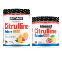 Survival Citrulline Malate AKCE 525 g Mango-Pomeranč + 210 g Jahoda-Citron ZDARMA