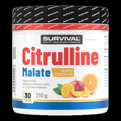 Survival Citrulline Malate 210 g mango-pomeranč