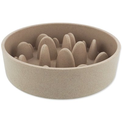 Dog Fantasy Miska proti hltání EcoStyle béžová 21cm, 1350ml