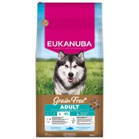 Eukanuba Krmivo Grain Free Adult Large rich in ocean fish 12kg