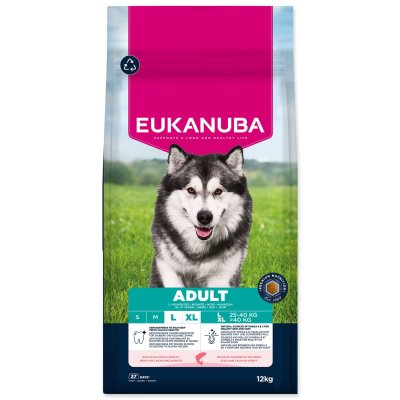 Eukanuba Krmivo Adult Large rich in salmon and barley 12kg