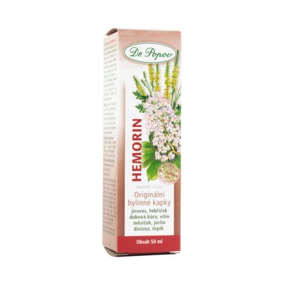 Dr. Popov Hemorin bylinné kapky 50 ml
