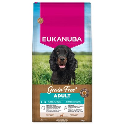 Eukanuba Krmivo Grain Free Adult all breeds rich in venison 12kg