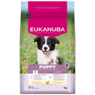 Eukanuba Krmivo Puppy Medium rich in fresh chicken 3kg