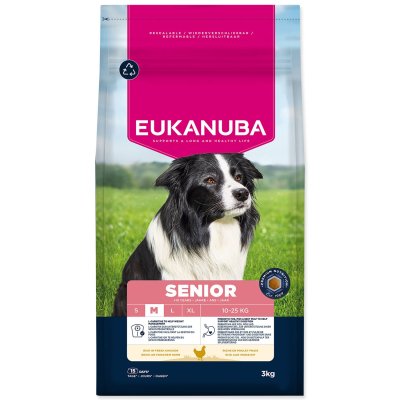 Eukanuba Krmivo Senior Medium rich in fresh chicken 3kg