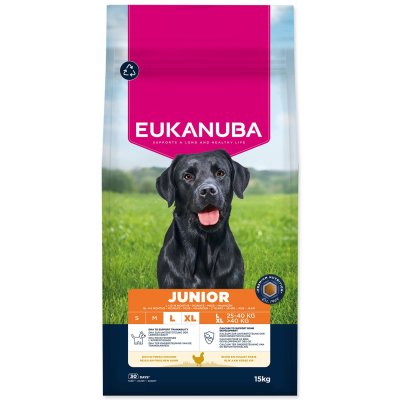 Eukanuba Krmivo Junior Large rich in fresh chicken 15kg