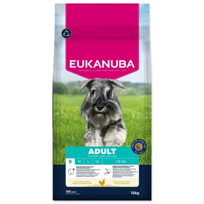 Eukanuba Krmivo Adult Small rich in fresh chicken 15kg
