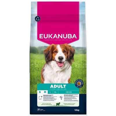 Eukanuba Krmivo Adult Small and Medium rich in lamb 12kg