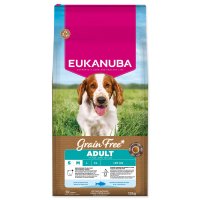 Eukanuba Krmivo Grain Free Adult Small & Medium rich in ocean fish 12kg