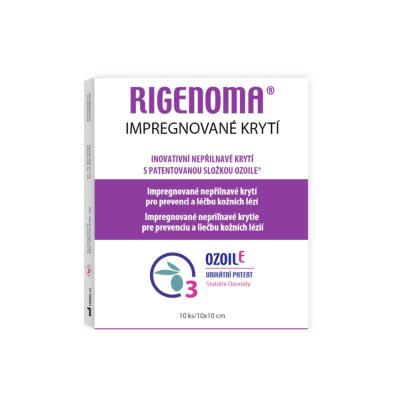 RIGENOMA impregnované nepřilnavé krytí 10ks