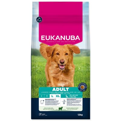 Eukanuba Krmivo Adult Large rich in lamb and rice 12kg