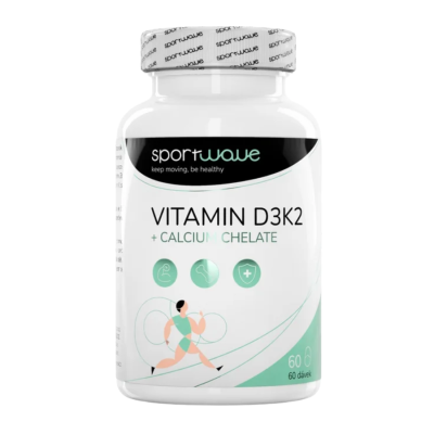 Sport Wave Vitamín D3K2+ calcium chelate - 60 kapslí