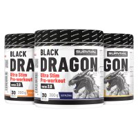 Survival Black Dragon Ultra Stim Pre-workout 2+1 ZDARMA (višeň+mango-pomeranč+ostružina)