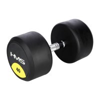 HMS Pogumovaná jednoruční činka HG PRO - 40kg