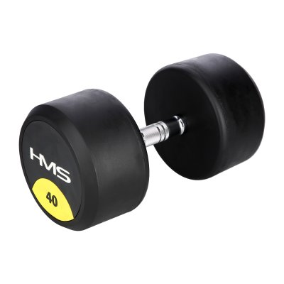 HMS Pogumovaná jednoruční činka HG PRO - 40kg