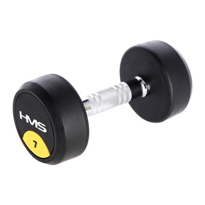 HMS Pogumovaná jednoruční činka HG PRO - 7kg