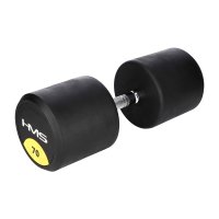 HMS Pogumovaná jednoruční činka HG PRO - 70kg