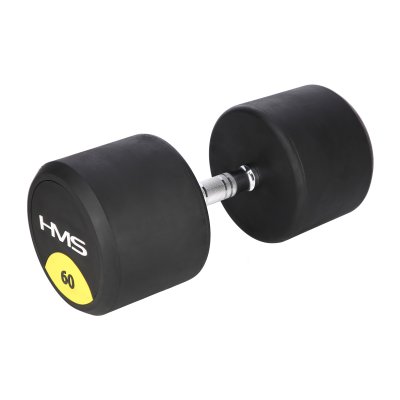 HMS Pogumovaná jednoruční činka HG PRO - 60kg