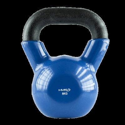 HMS Kettlebell pokrytý vinylem KN modrý - 24kg
