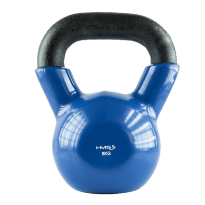 HMS Kettlebell pokrytý vinylem KN modrý - 28kg
