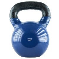 HMS Kettlebell pokrytý vinylem KN modrý - 28kg
