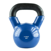 HMS Kettlebell pokrytý vinylem KN modrý - 4kg