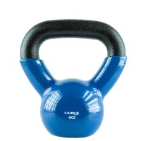 HMS Kettlebell pokrytý vinylem KN modrý - 4kg