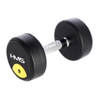HMS Pogumovaná jednoruční činka HG PRO - 9kg