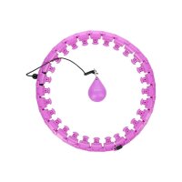 HMS Masážní hula hoop obruč se závažím Plus Size HHW12 - fialová