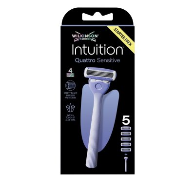 Wilkinson Intuition Quattro Sensitive dámský holicí strojek + 5 hlavic