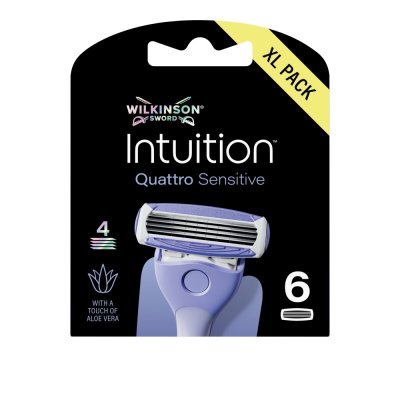 Wilkinson Intuition Quattro Sensitive náhradní hlavice 6 ks