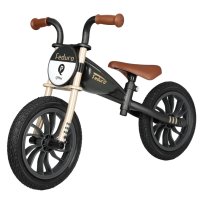 QPlay Odrážedlo Feduro Black/Golden, věk 3-6 let, do 30 kg