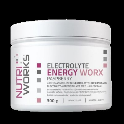 NutriWorks Electrolyte ENERGY Worx 300g - malina