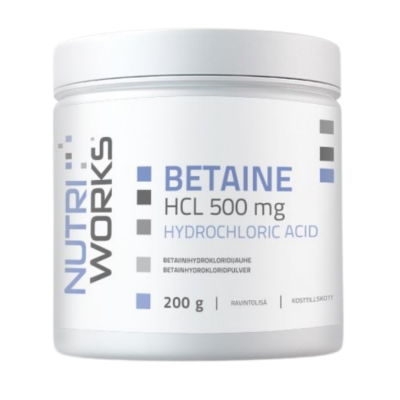 NutriWorks Betaine HCL 500mg - 200g