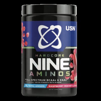 USN HardCore Nine Aminos 390g - ovocná směs
