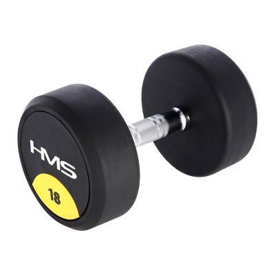 HMS Pogumovaná jednoruční činka HG PRO - 18kg
