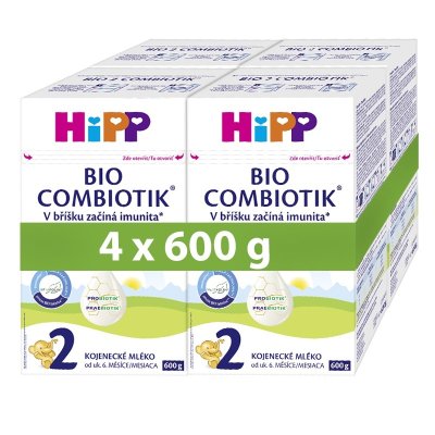 HiPP 2 Combiotik kojenecké mléko BIO 4x600g