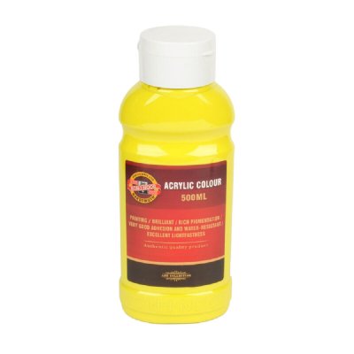 KOH-I-NOOR 1627/0200 - akrylová barva 500 ml, žluť citronová