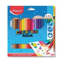 MAPED Pastelky Color Peps Aqua 24ks+štětec