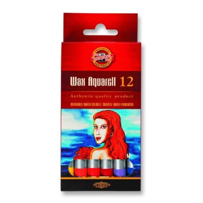KOH-I-NOOR WAX AQUARELL 8282/12 - akvarelové pastely - 12 ks